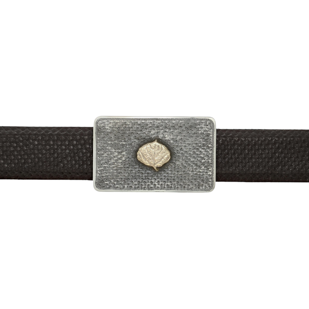 Zavala 1655 Gold Aspen Leaf Trophy Buckle