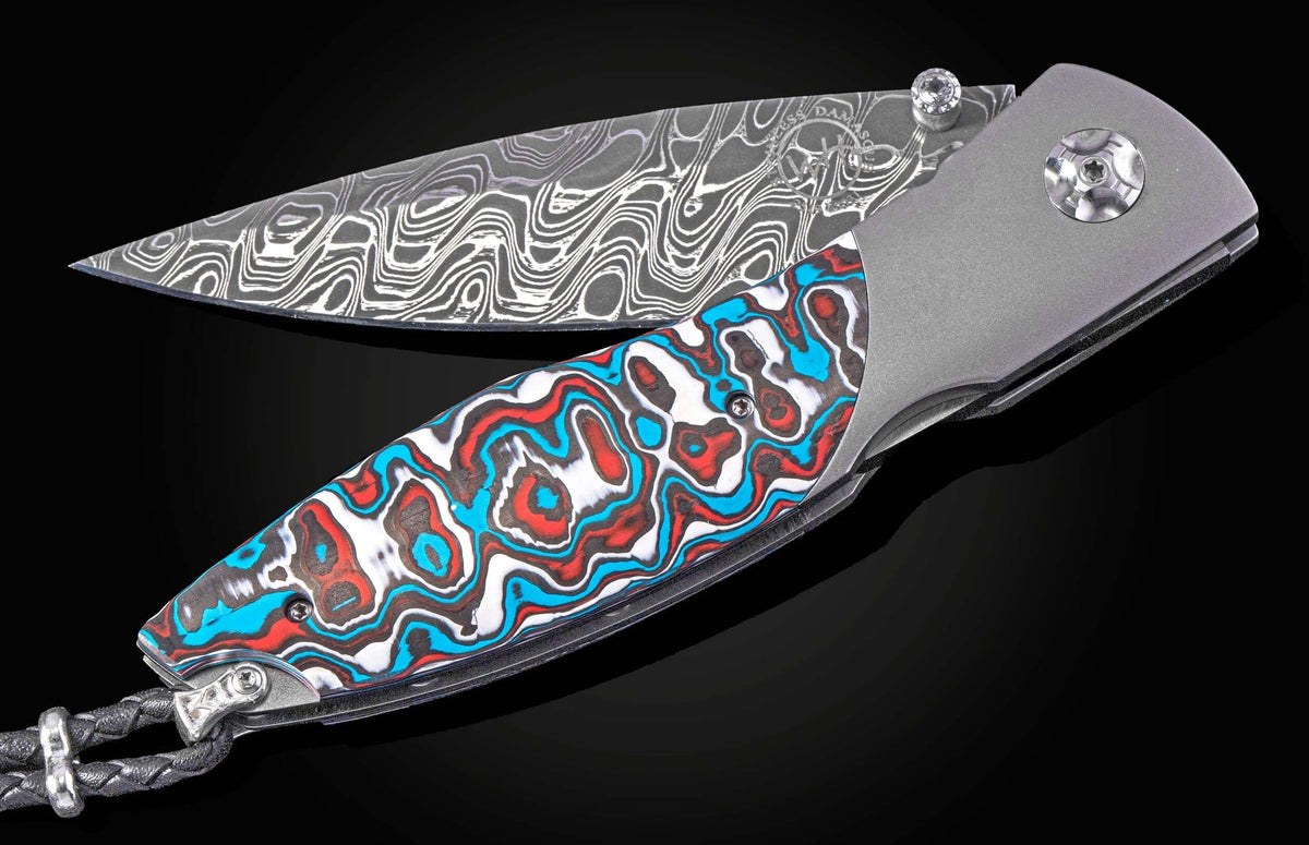 C19 Omni 'Freedom' Folding pocket knife with damascus and G10 Limited Edition