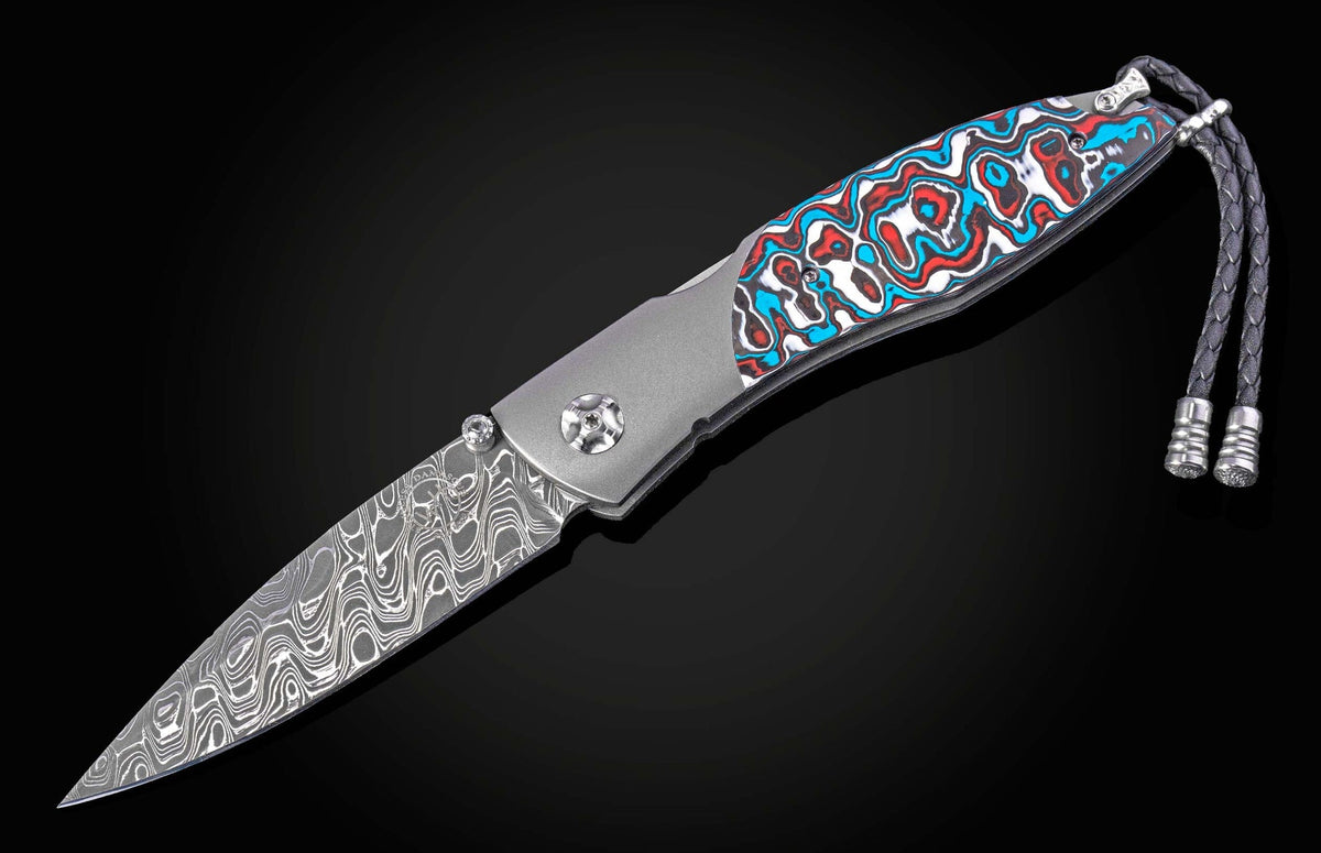 C19 Omni 'Freedom' Folding pocket knife with damascus and G10 Limited Edition