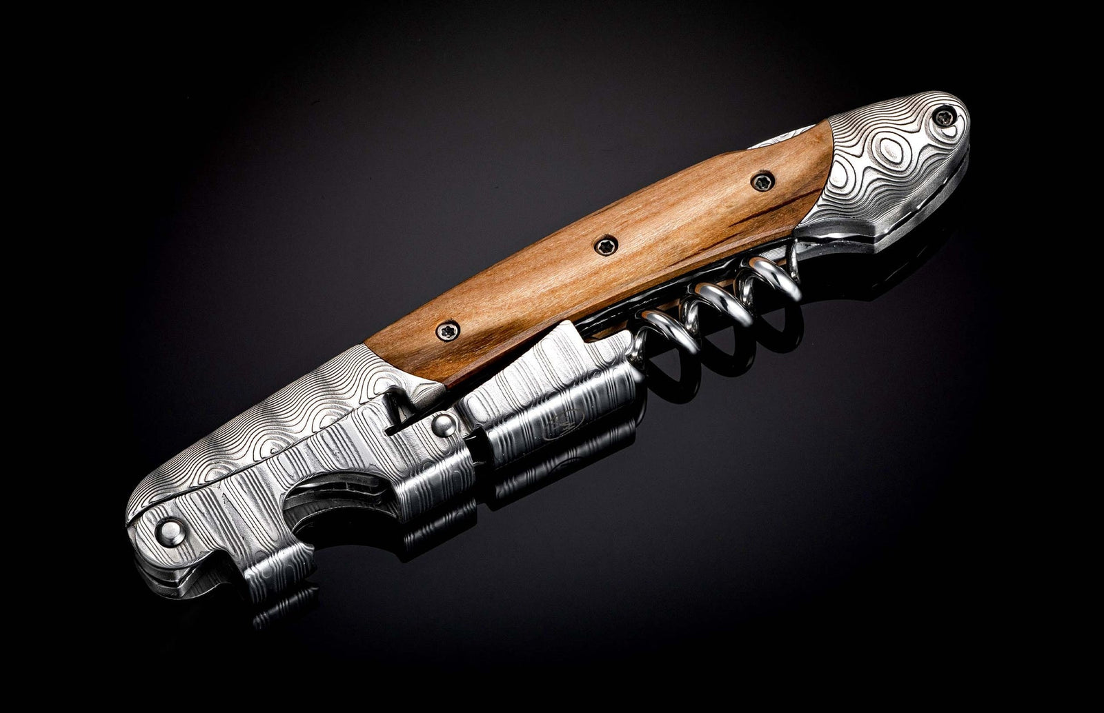 'Eyrie Pinot' S23 Hand-forged Wine Opener & Corkscrew Eyrie Vinyard Pinot Vinewood