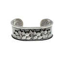 Bracelet 1470 Sterling Prickly Pear Cactus Hammered Cuff