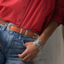 Bracelet 1812 Sterling Silver Scalloped Horseshoe & Arrowhead