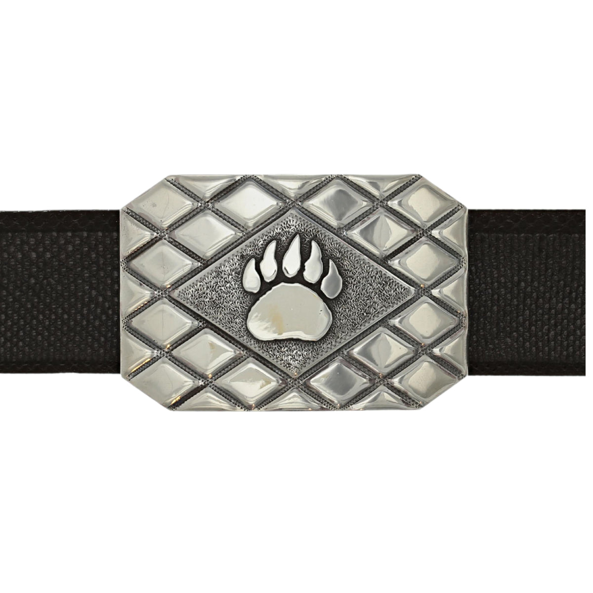 Crockett Maupin Sterling Silver Paw Trophy Buckle