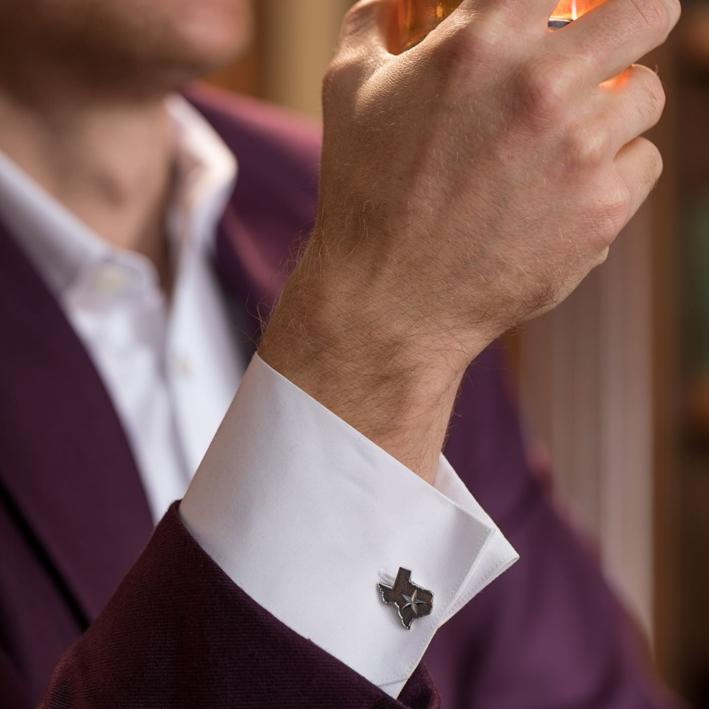 Clint Orms Cufflinks 2043 Sterling Texas State & Star – Clint Orms