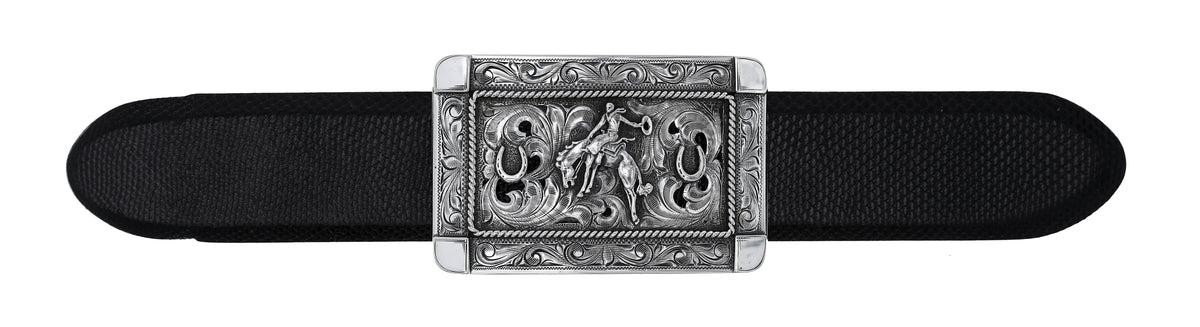 Misty Valley 1808 Sterling Bronc Rider Trophy Buckle