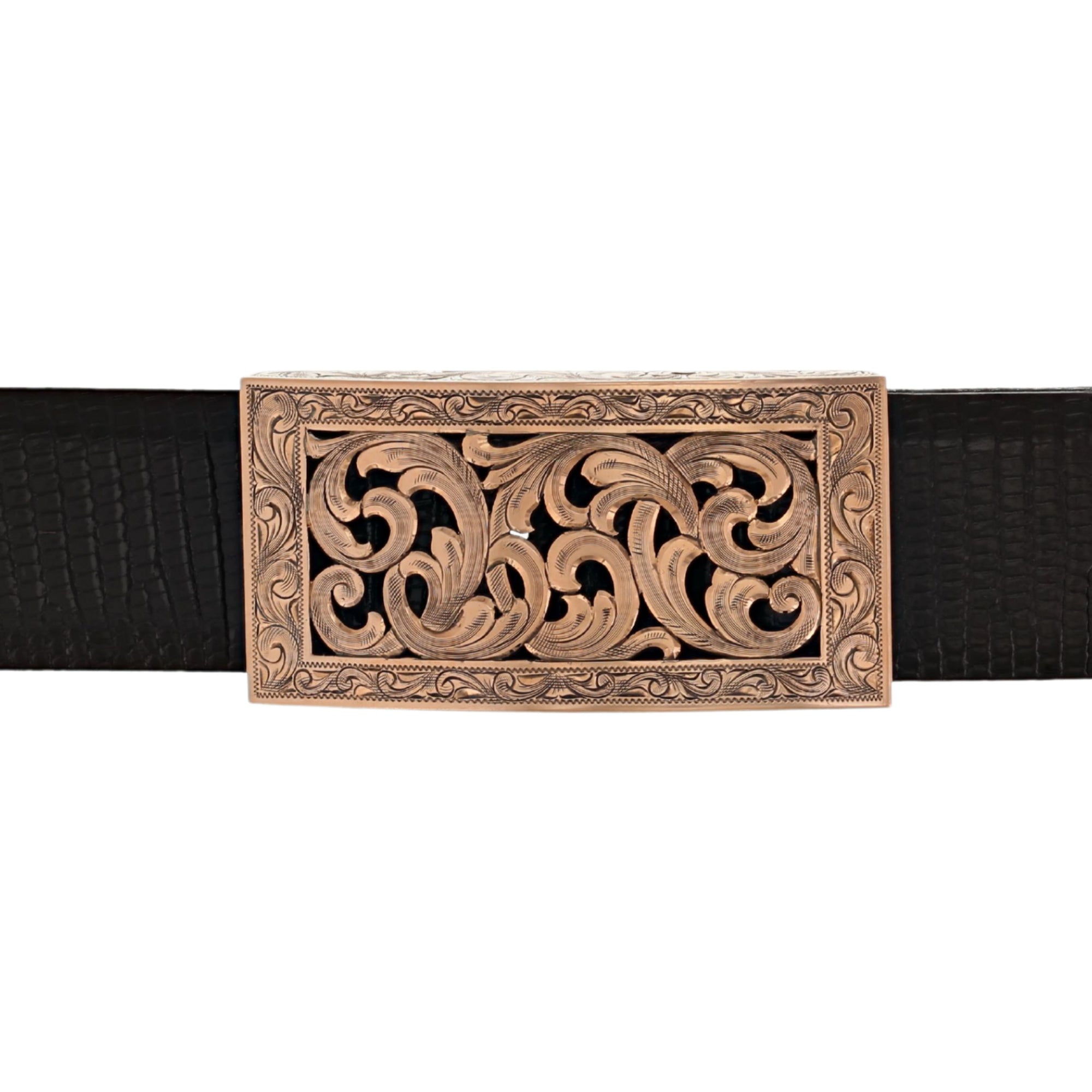 Montague 1817 14 Karat Rose Gold Filigree Trophy Buckle