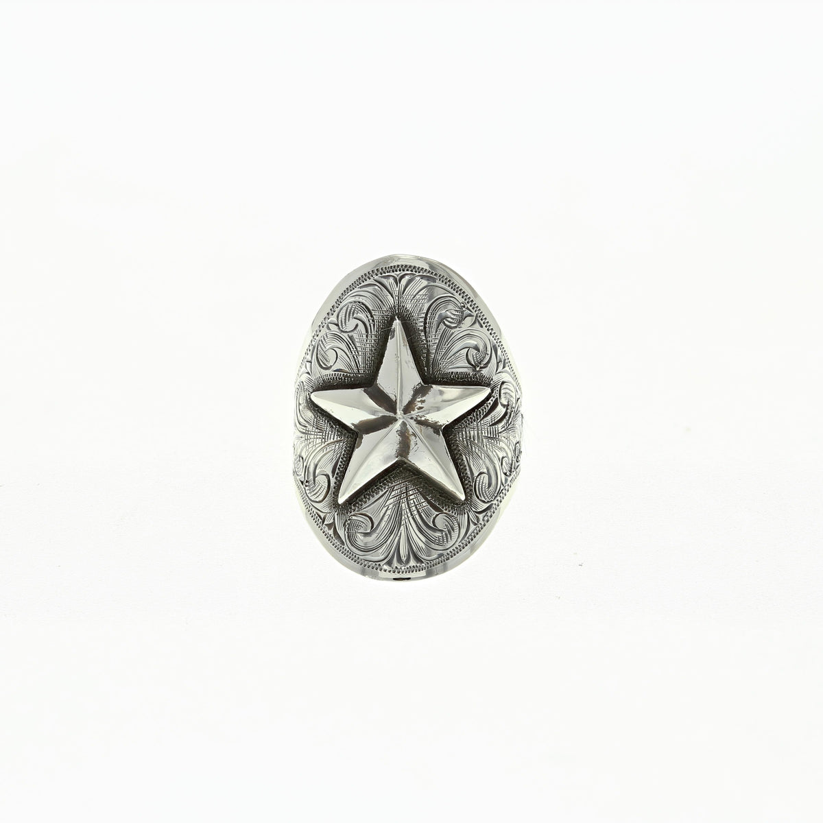 Ring 1810 Sterling Silver Oval Star