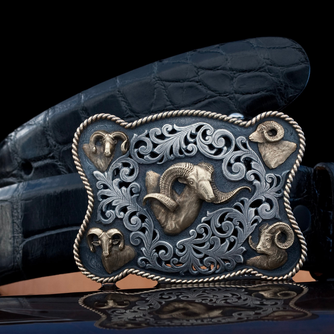 CLINT ORMS トロフィーバックル Washington 1875 Sheep Grand Slam Trophy Buckle - Clint Orms