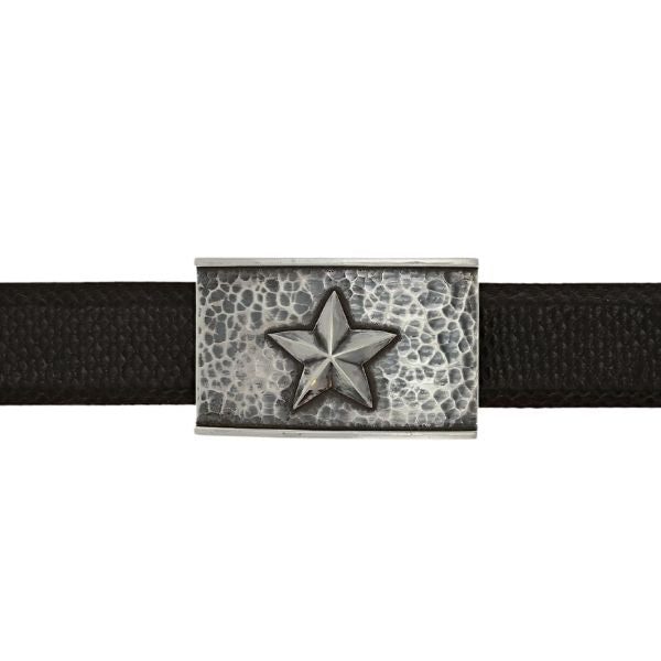 Zavala 1414 Hammered Sterling Lone Star Trophy Buckle