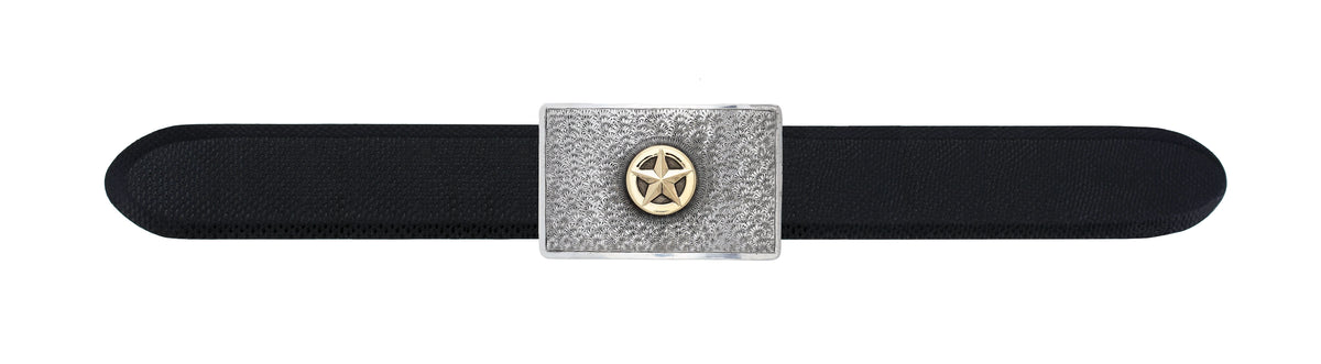 Zavala 1600 Sterling With Gold Star Trophy Buckle