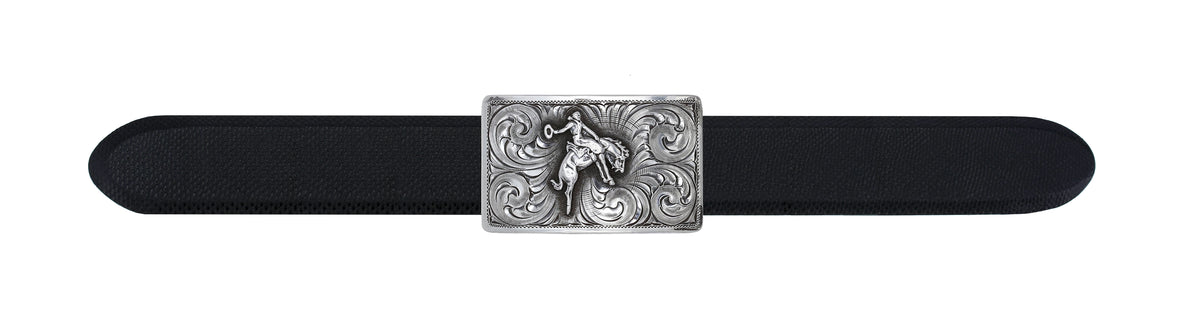 Zavala 1804 Sterling Bronc Rider Trophy Buckle