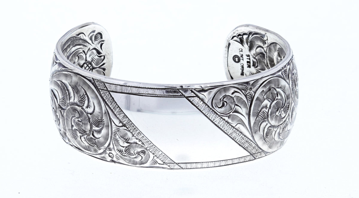 Bracelet 1874 Sterling Silver Diagonal Engraved