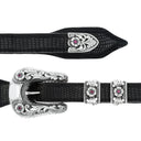 Duval 1826 Sterling Silver with Rubies Buckle Set
