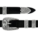 Fort Bend 1841 Sterling Rhino Buckle Set
