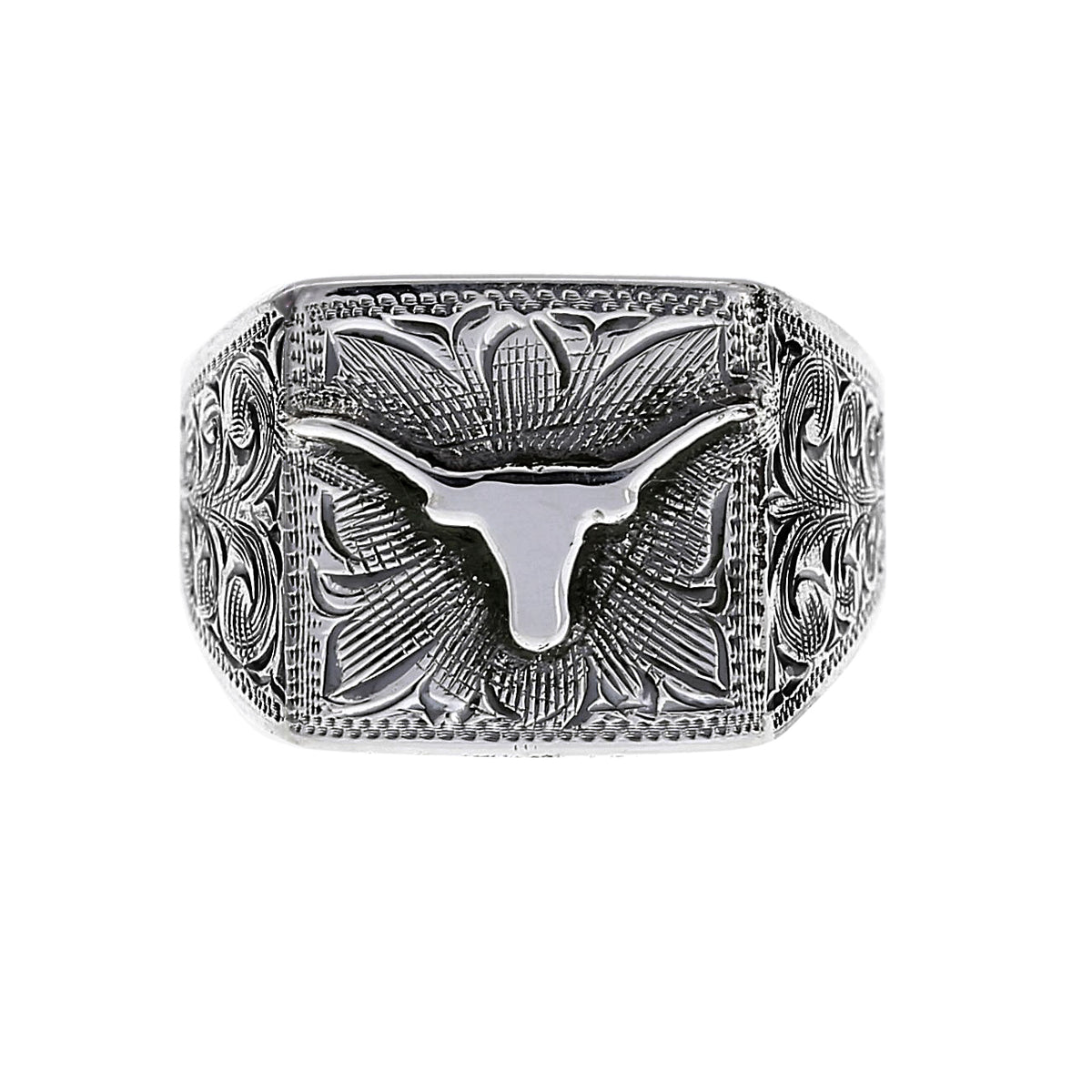 Ring 1800 Sterling Silver Longhorn