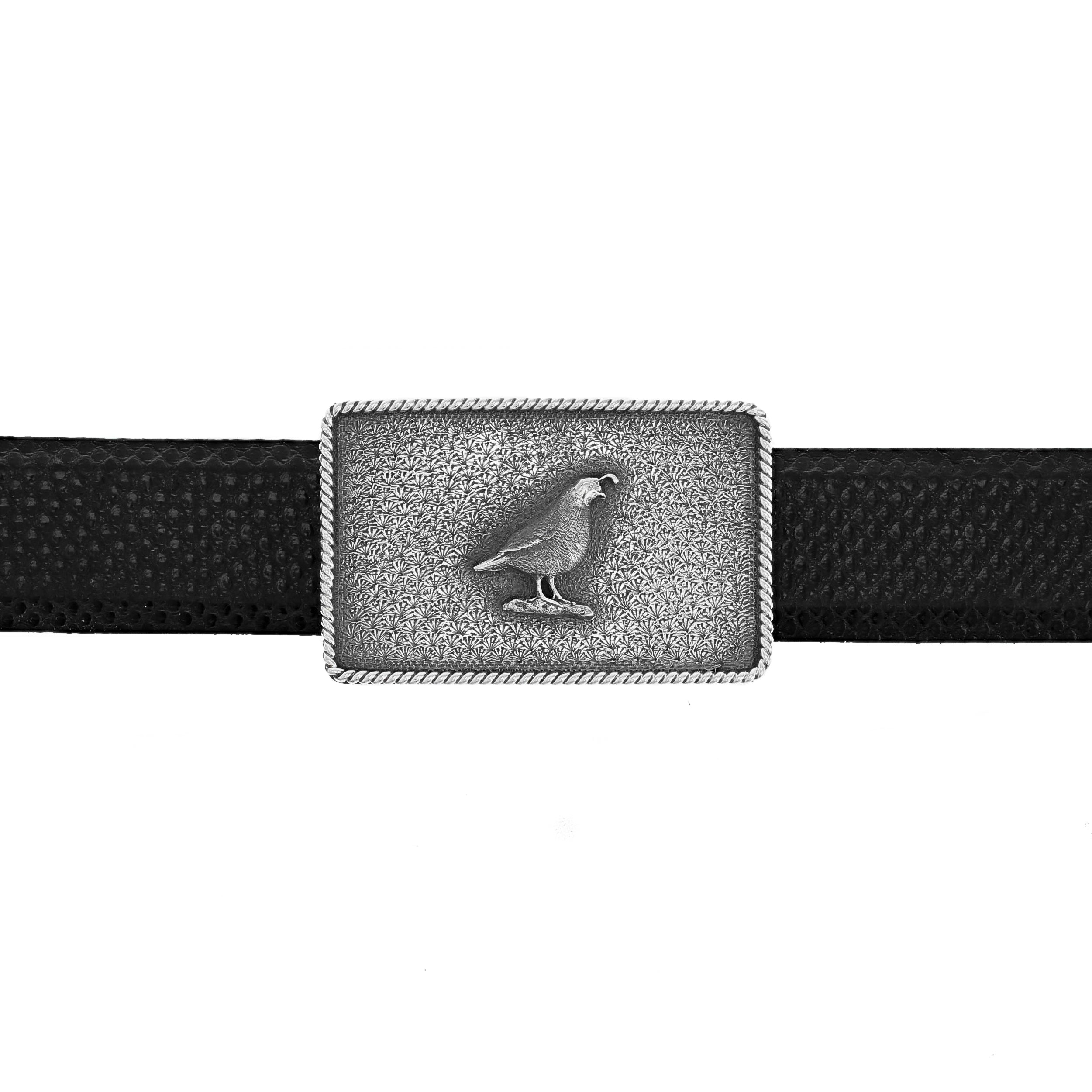 Silver Fox Belt Buckle